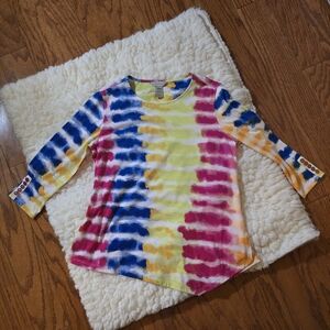 🌼Multiples Vibrant Tie-Dye Long Sleeve Top M 🌼